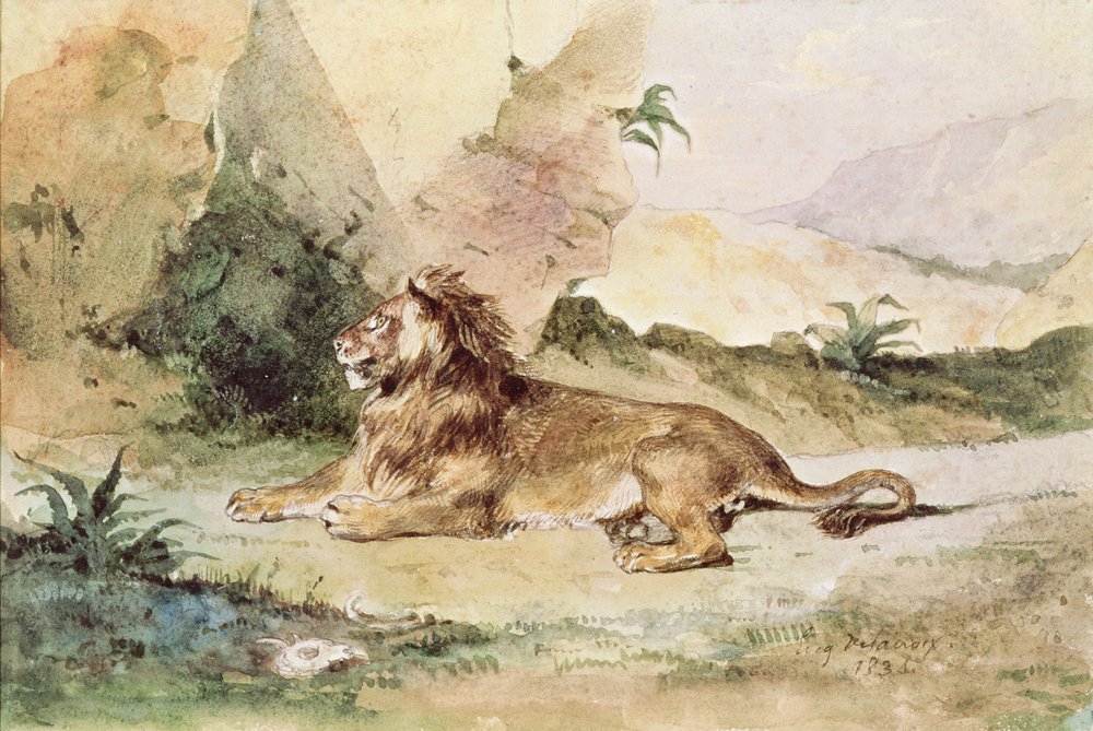 砂漠のライオン、1834年